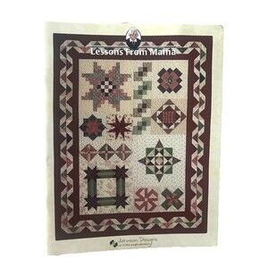 Lessons from Mama Quilt Pattern Paperback Book by Terry Atkinson 2000 9 Projects
